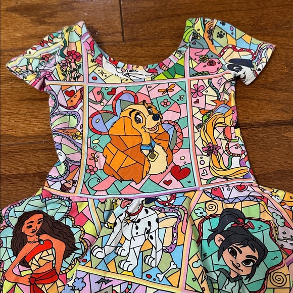 Wild Rich Kids Disney characters Twirl Leotard Dress - Picture 3 of 6